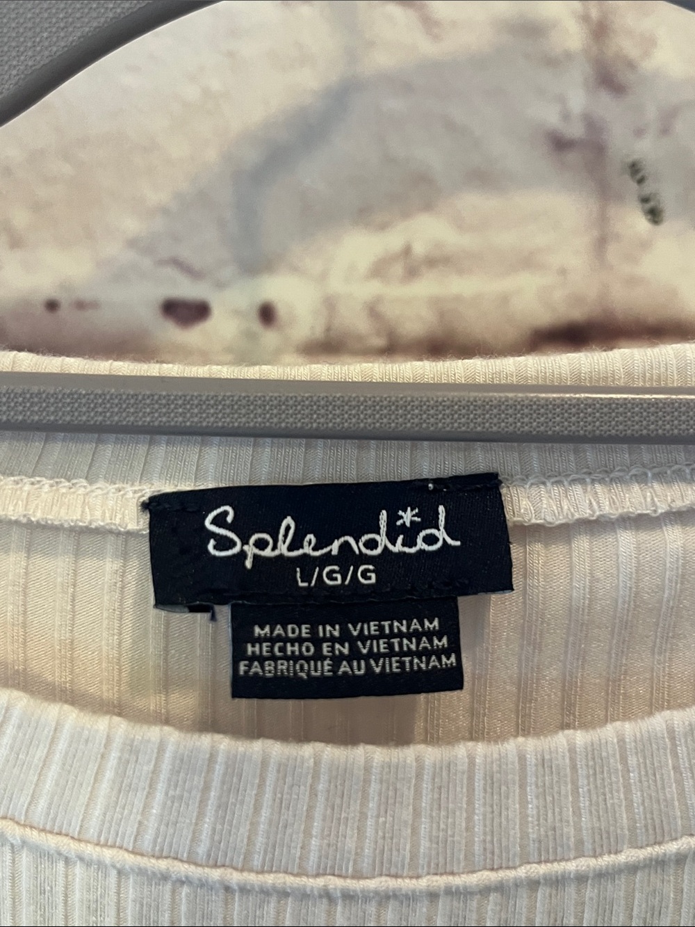 Splendid Cream Ribbed Short-Sleeve Tee - Picture 4 of 5
